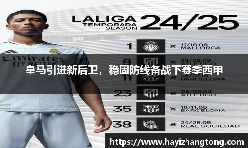 皇马引进新后卫，稳固防线备战下赛季西甲